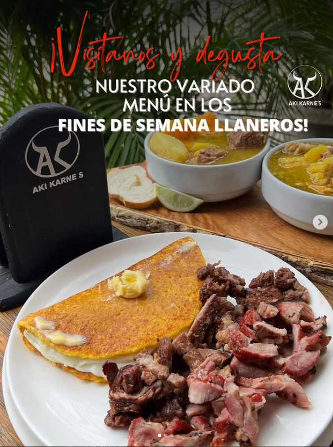 Cachapa con carne